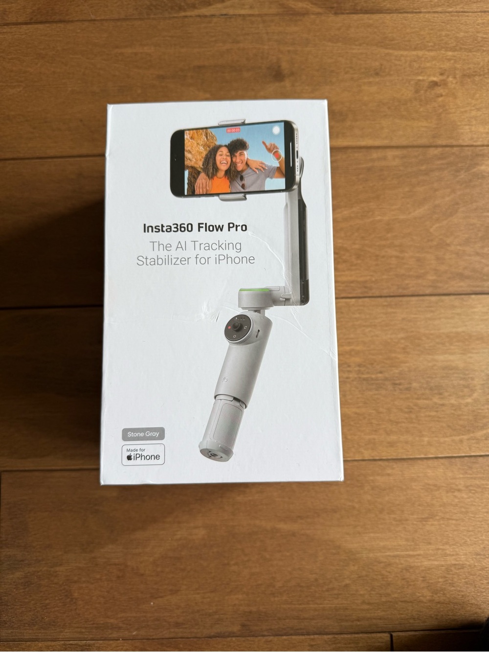 Insta360 Flow Pro Smartphone Gimbal Stabilizer — Stone Grey
